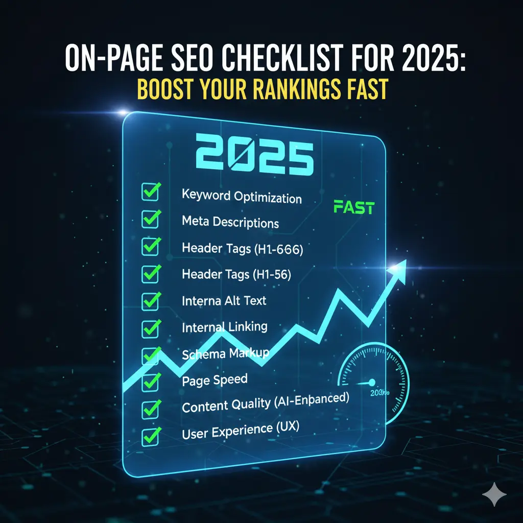 On-Page SEO Checklist for 2025: Boost Your Rankings Fast
