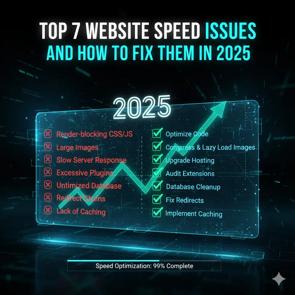 Top Website Speed Issues in 2025 and How to Fix Them